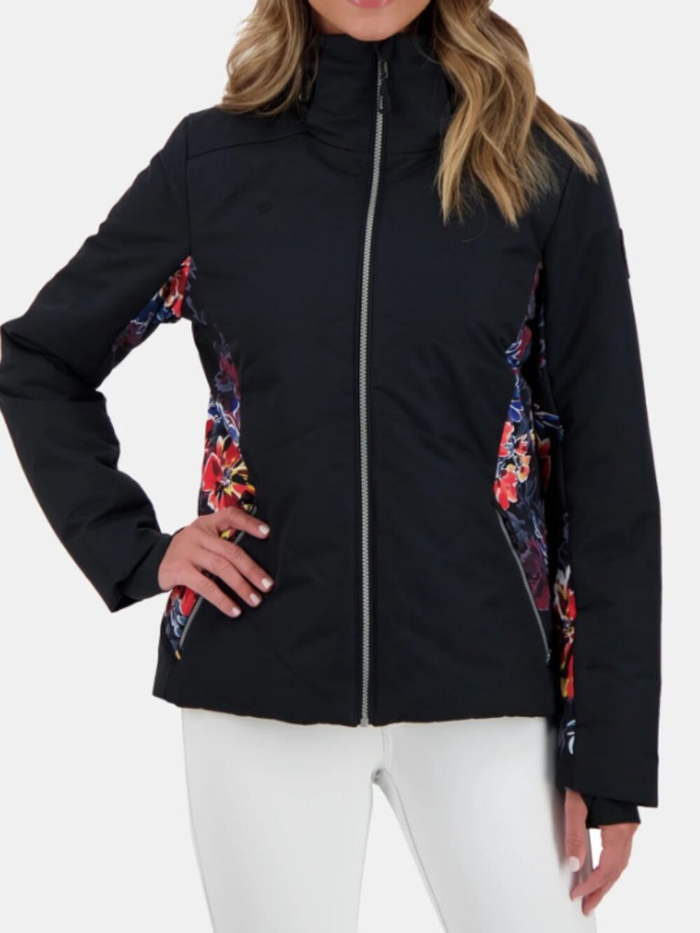 Obermeyer Lorena Jacket w/ Hood, Quilted Insulated Ski Coat - Womens 8